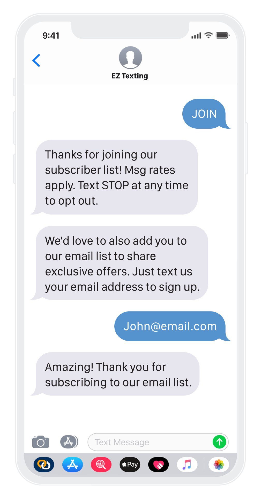 Image3 (Mailchimp-messaggio) - Integrazione di EZ Texting