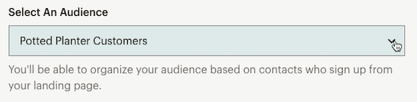 Audience de page de destination