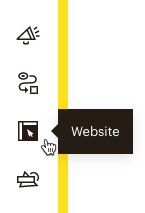 Cursor-Klick – Website-Symbol