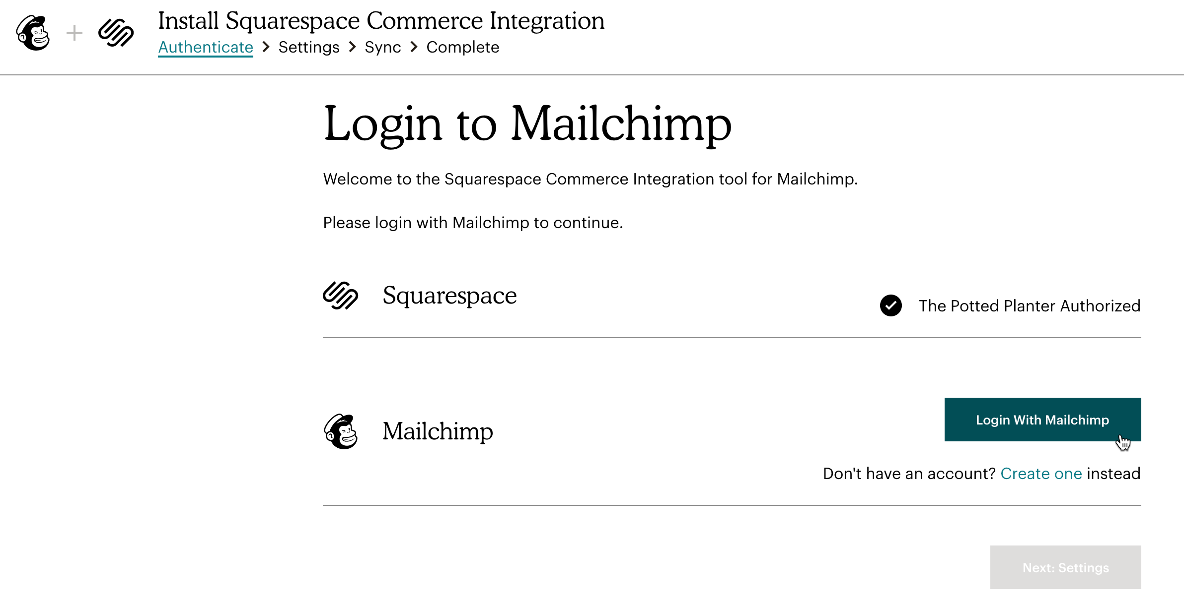 Squarespace-MC-Login (Se connecter)