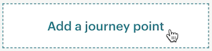 Beispielbild einer Schaltfläche „Add a journey point“ (Einen Journeypunkt hinzufügen) in einer Customer Journey Map