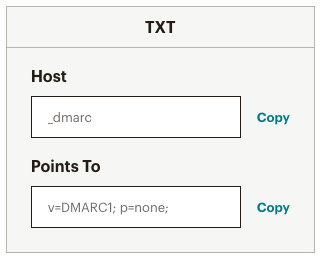 DMARC TXT example