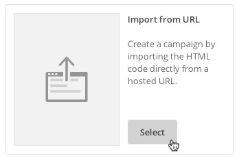 select the Import from URL option