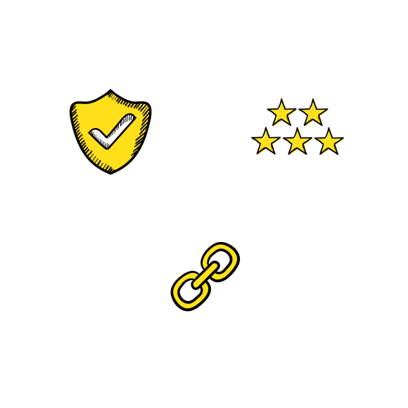 Icons representing the benefits of HTTPS