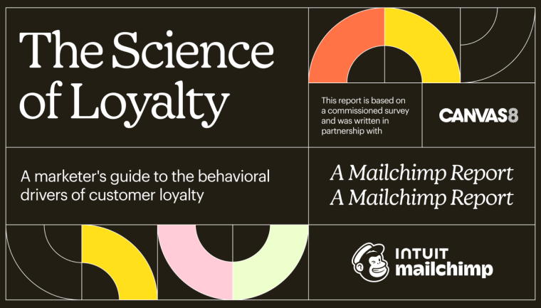 Cover of The Science of Loyalty Playbook by Mailchimp in partnership with Canvas8