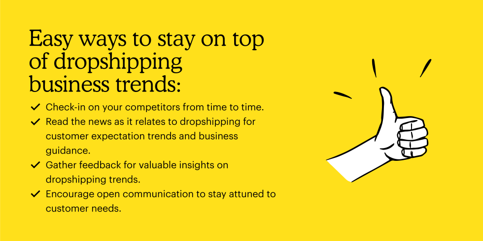 Easy ways to stay on top of dropshipping trends
