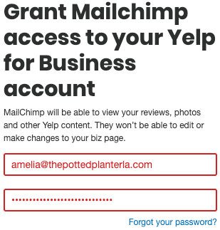 grant-mailchimp-access-yelp-business-account