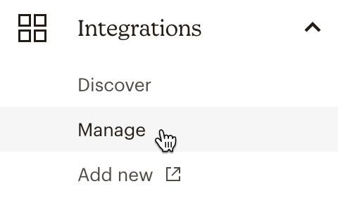 left-navigation-integrations-manage