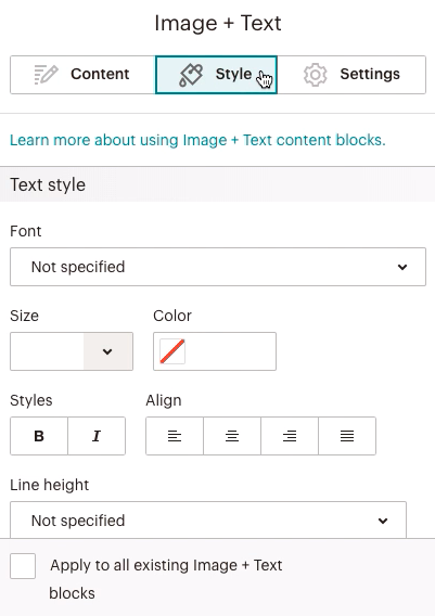 contentblock-image+text StyleTab