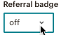 referral badge off
