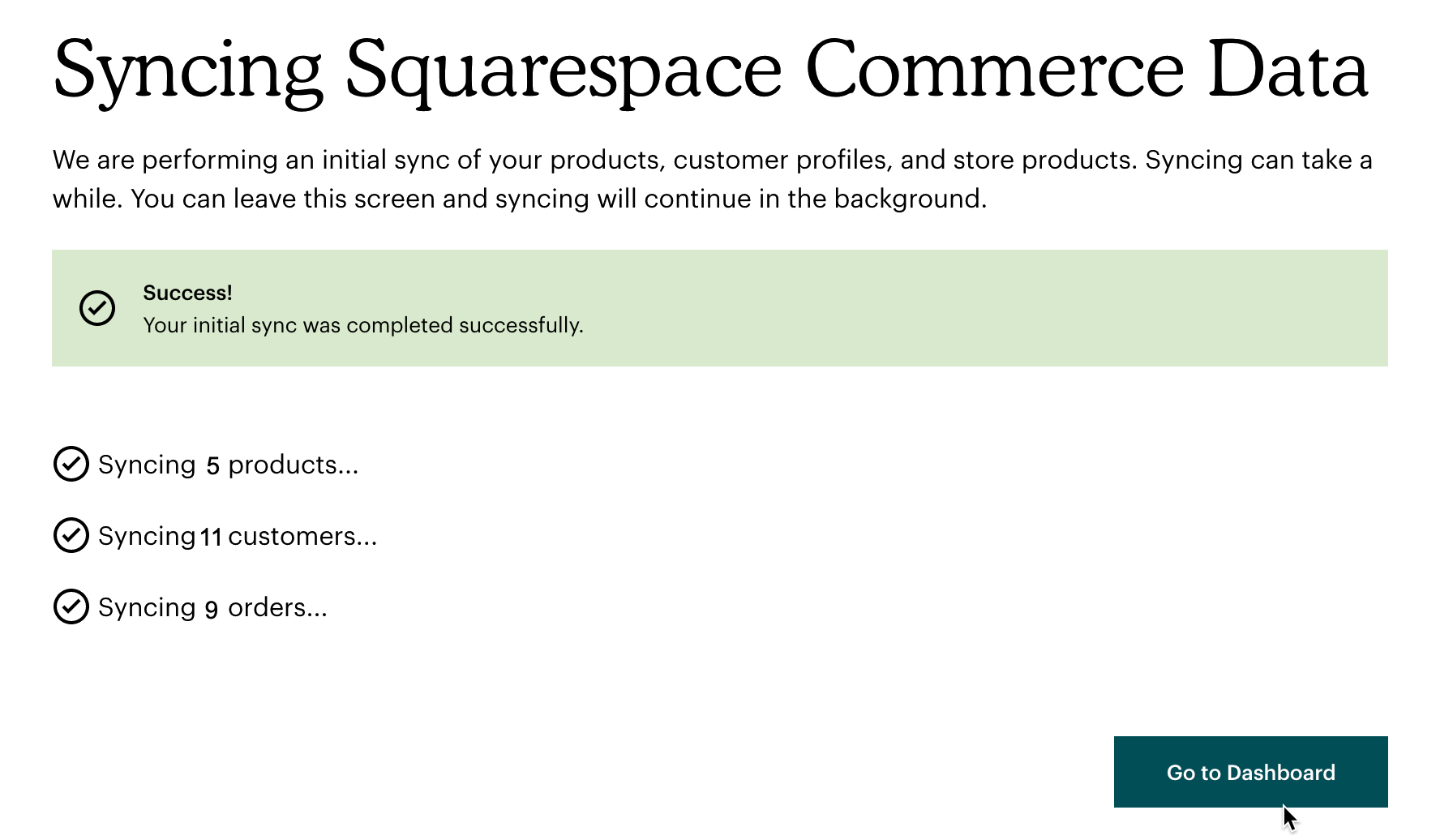 Squarespace-Sincronizar