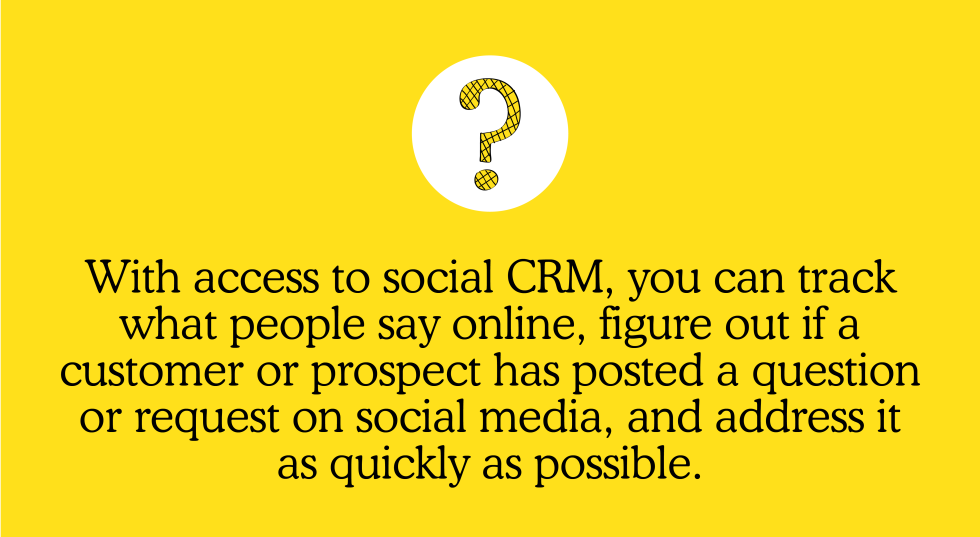 The benefits of using a CRM with social media include the ability to monitor social media customer and prospect activity, quickly identify and respond to questions or requests, and provide prompt customer service.