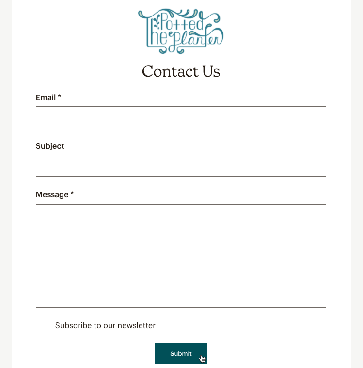 contact form example