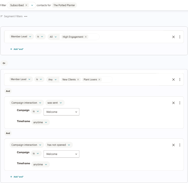 complex advanced segment simplified