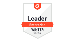 G2 Enterprise Leader badge winter 2024