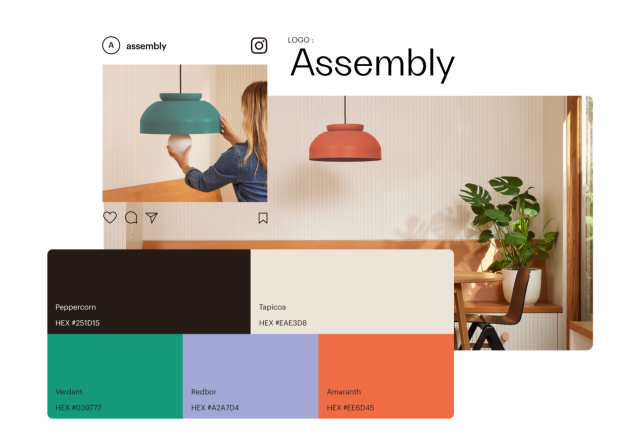 L'assistant de création Mailchimp génère une palette de couleurs personnalisée à partir d'images utilisées dans les campagnes Web et  sur les réseaux sociaux.
