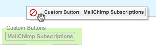 El cursor hace clic y arrastra suscripciones a Mailchimp.