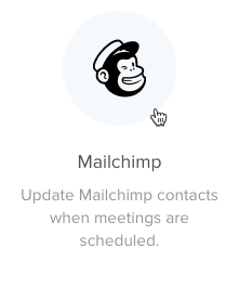 Curseur cliquant sur - Mailchimp - Calendly