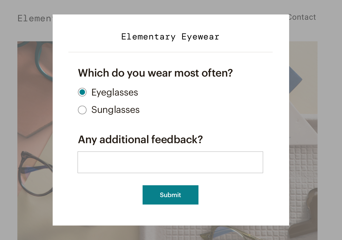Surveys UI for fall feature page 1300 width