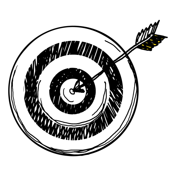 bullseye with an arrow