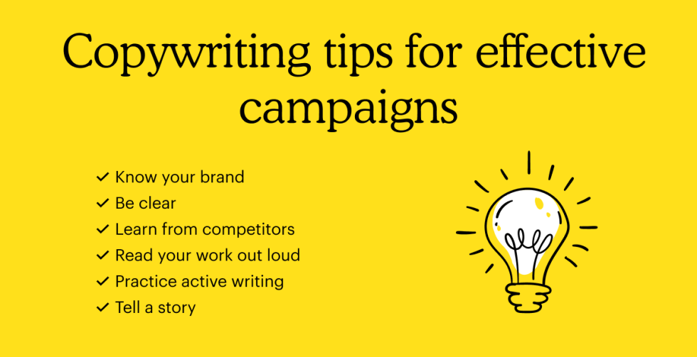 Copywriting tips for effective campaigns 