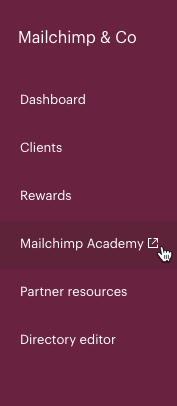 Curseur cliquant sur - Mailchimp Academy