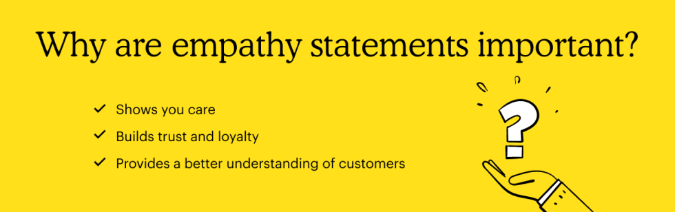 Why are empathy statements important?