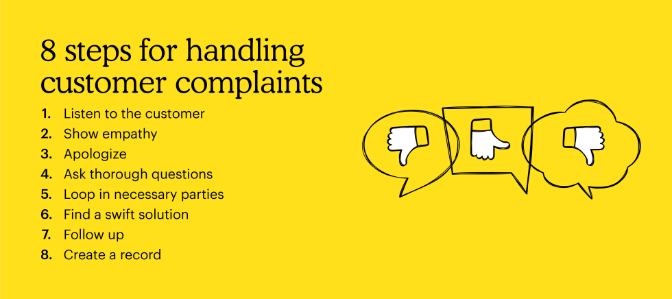The 8 steps for handling customer complaints 